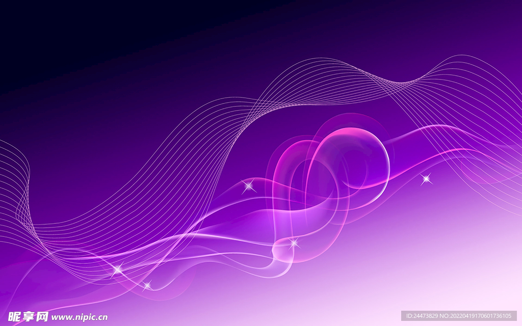紫色抽象唯美光效素材图片