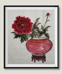 王美云国画小写意牡丹