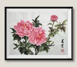 王美云国画小写意牡丹