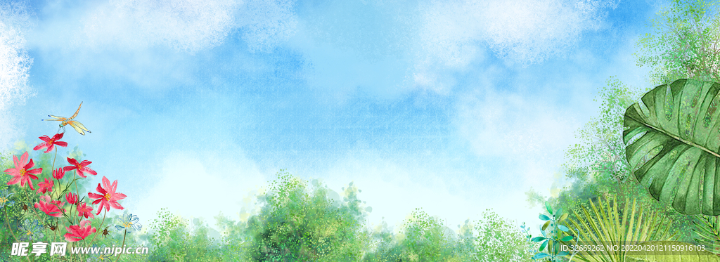 夏天背景
