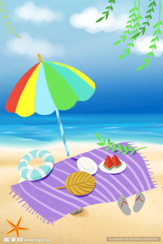 夏天背景