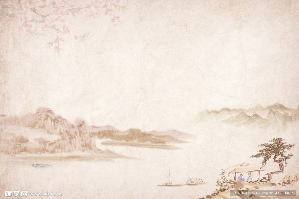 中式中医免扣背景底图