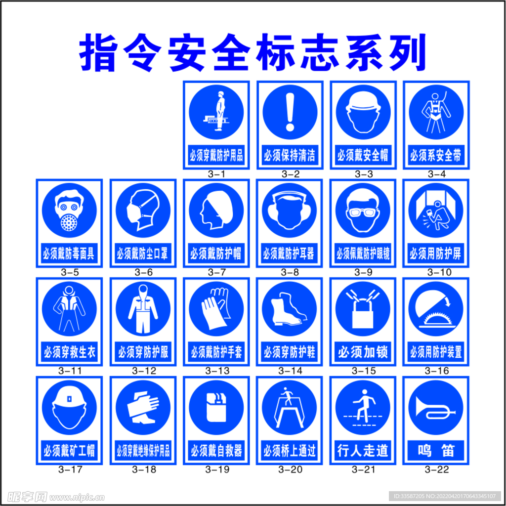 指令安全标志系列