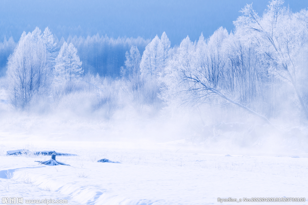 雪景 冰河 冰天雪地