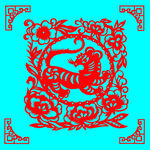 老虎剪纸