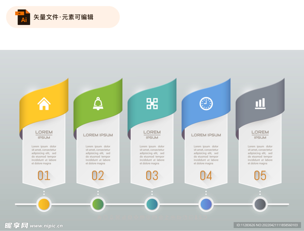 里程碑信息图表