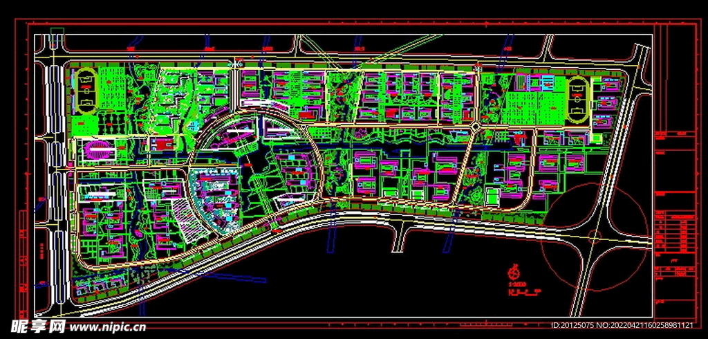 大学景观规划图