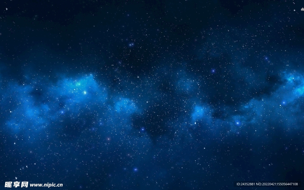 蓝色星空 星空背景 深蓝星空