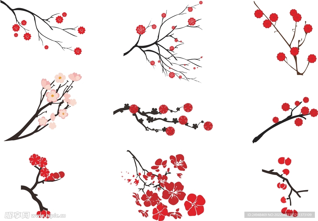 矢量梅花
