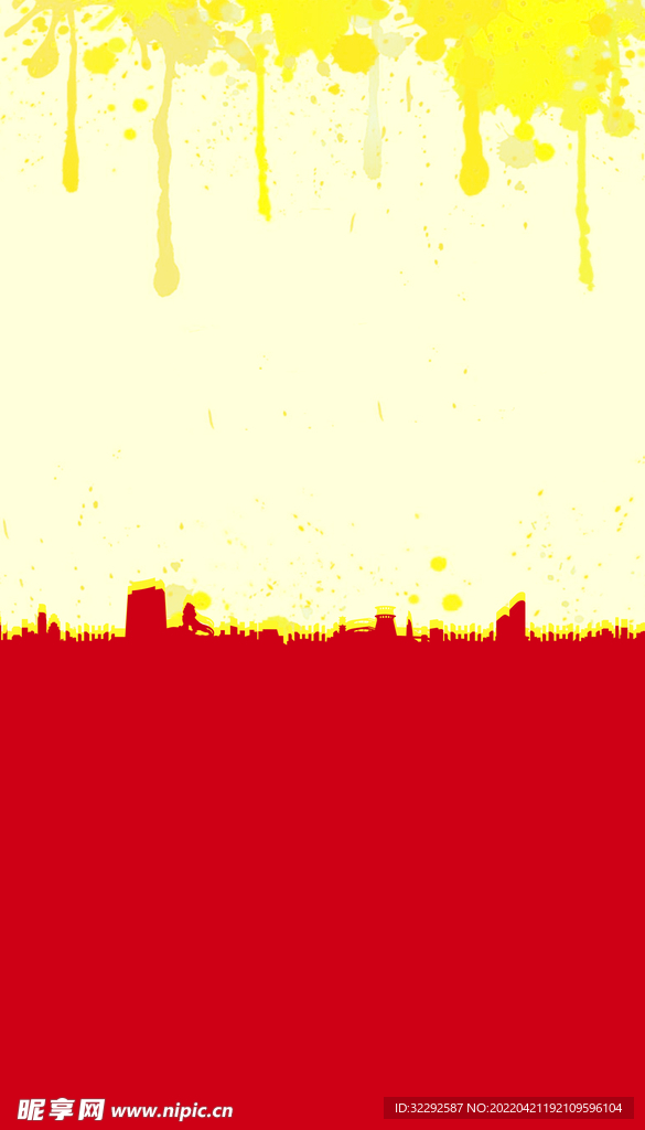 红色背景
