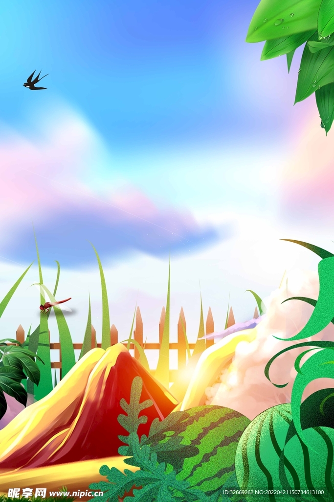 夏天背景