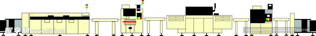 工厂产线机器