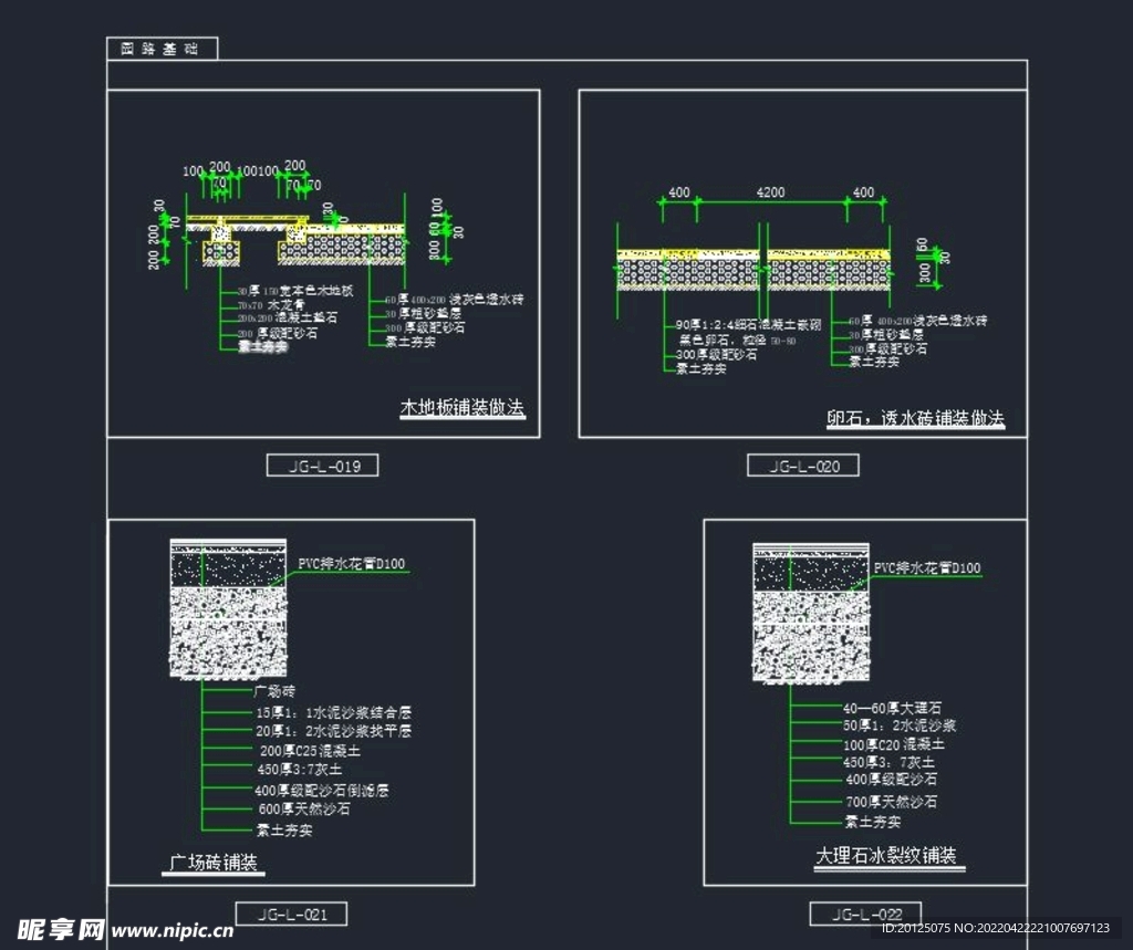 园路基础大样