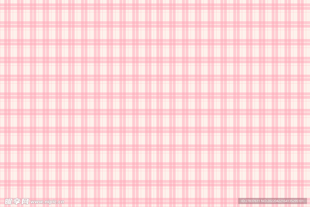 粉色格子野餐垫