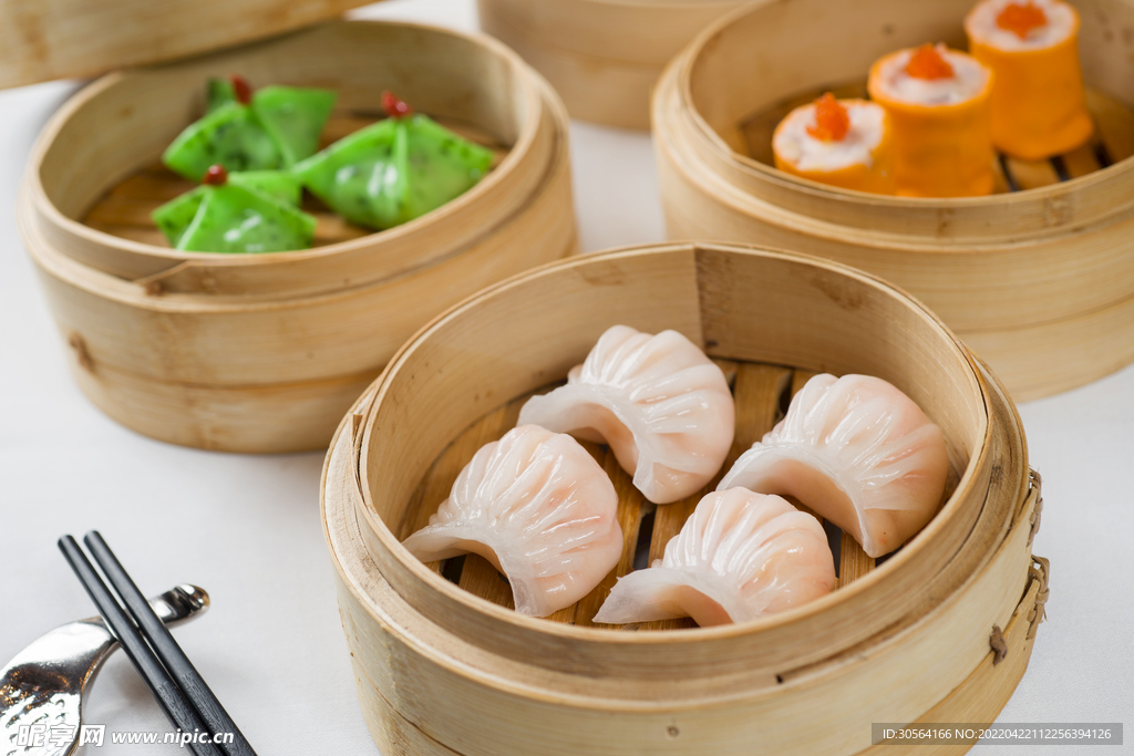 蒸饺美食