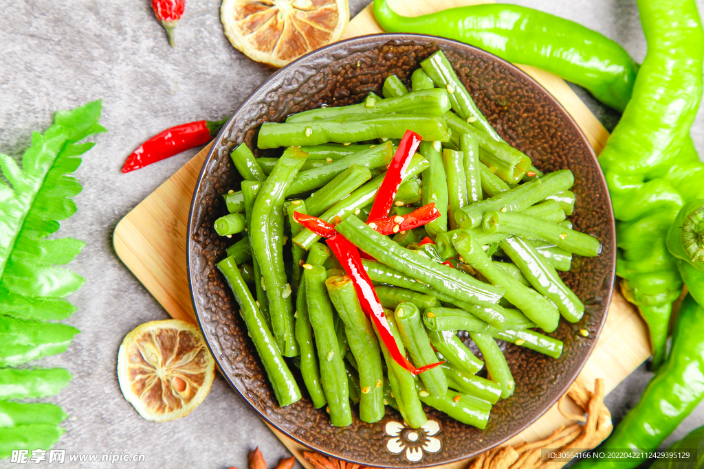清炒豆角美食