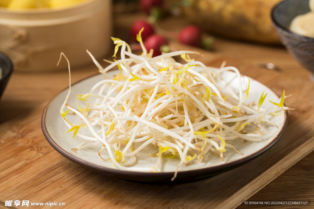 新鲜豆芽食材