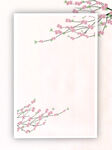  桃花边框背景