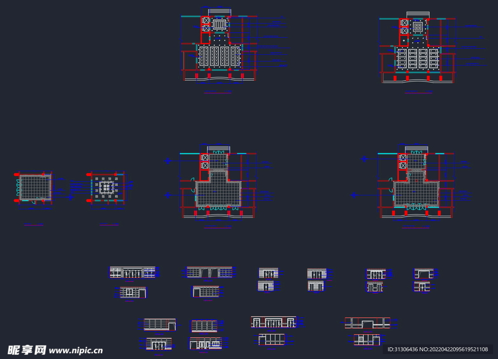 门厅装修方案cad