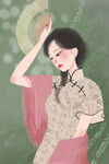 复古旗袍女装图片
