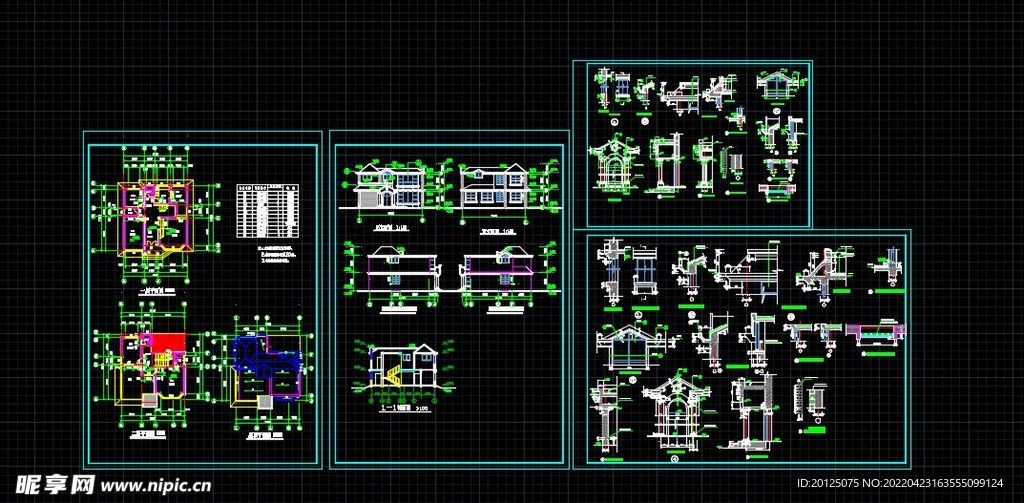 别墅全套图纸
