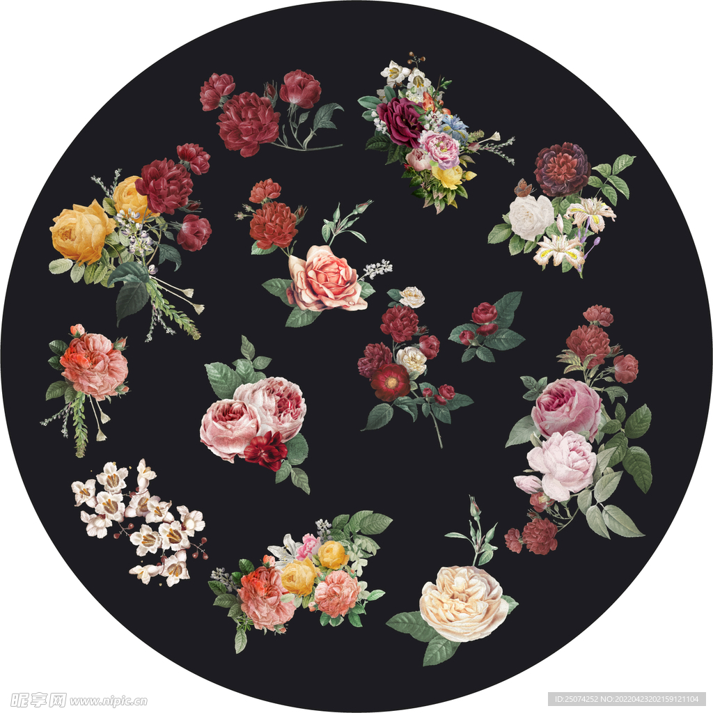 手绘花艺