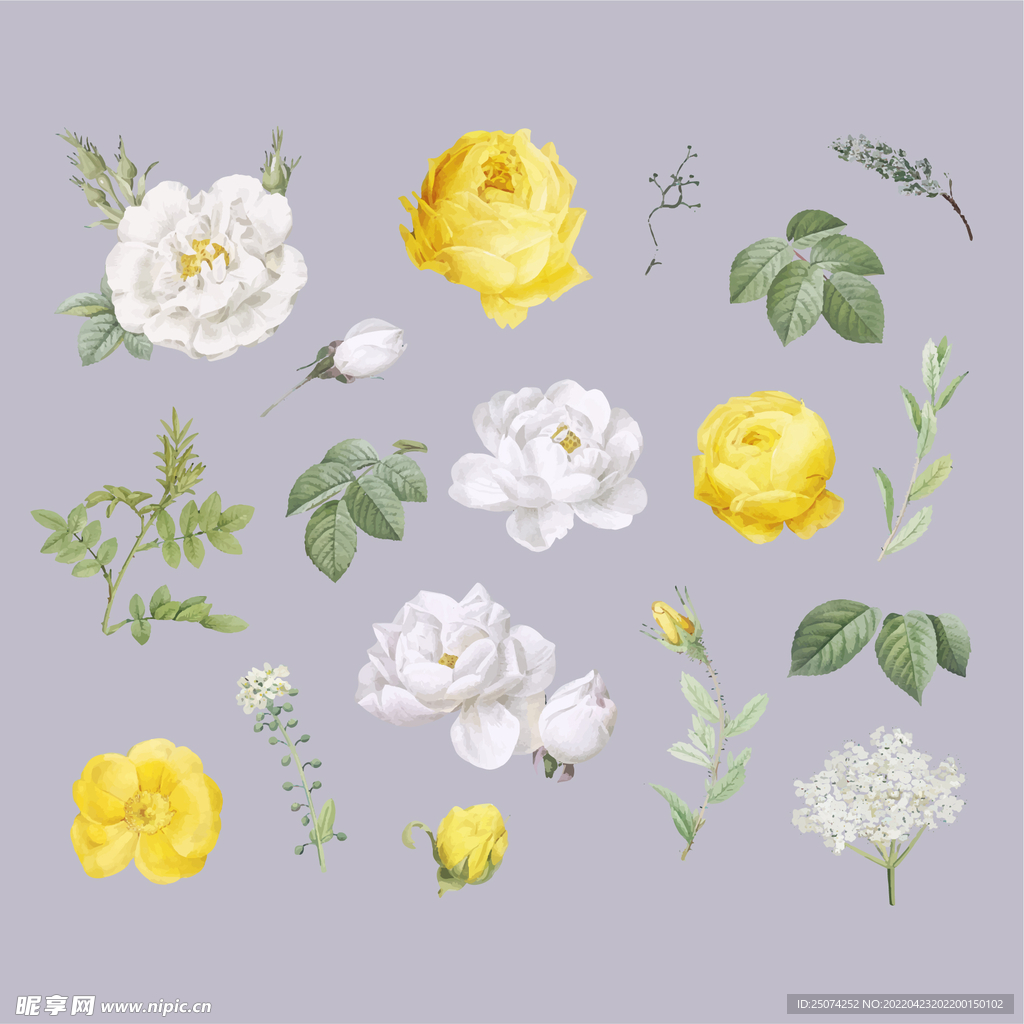 手绘花艺 复古花