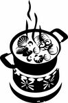 四川火锅线稿