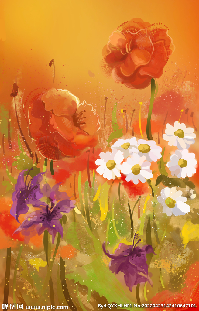 春季鲜花海报图片