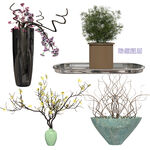 3D植物盆栽