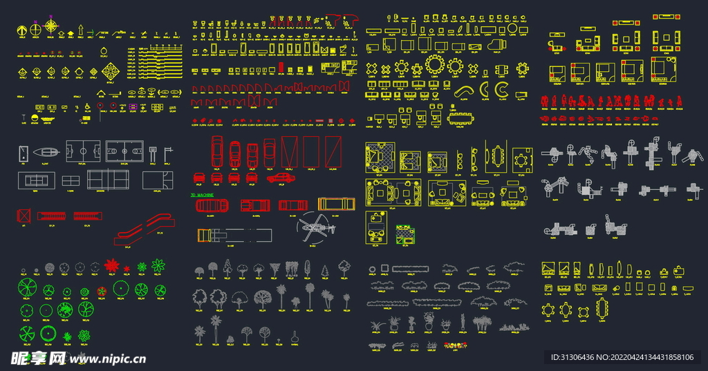 CAD建筑安装园林等综合性图块