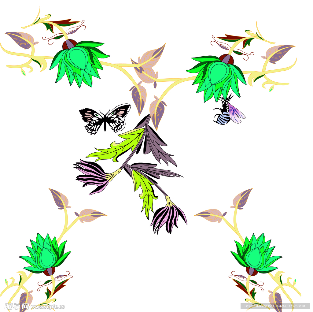手绘花