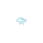 矢量云朵下雨