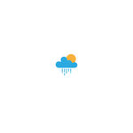 矢量云朵 多云下雨太阳