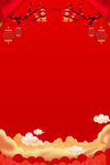 红色背景