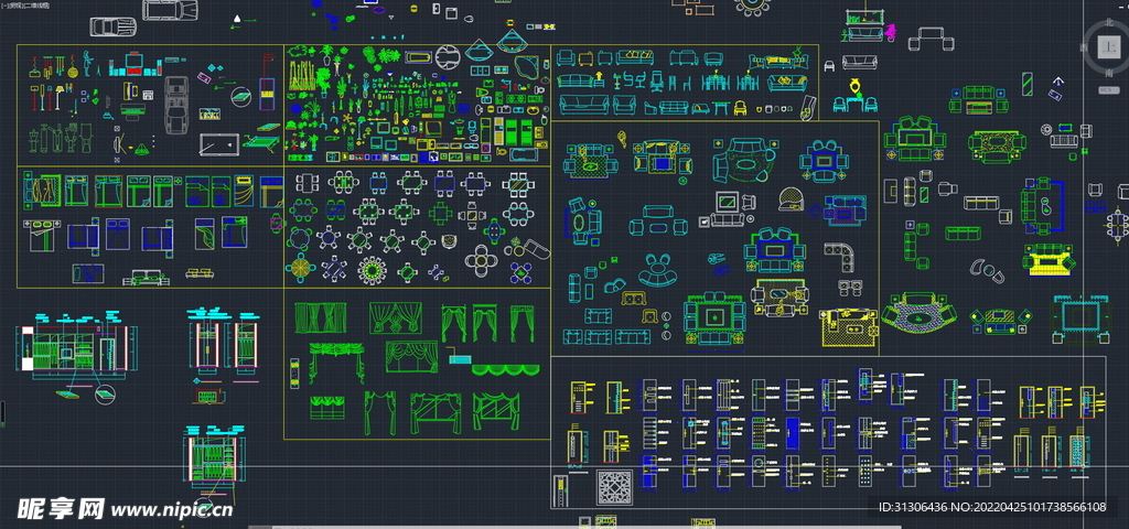 cad家具大全图块室内图片