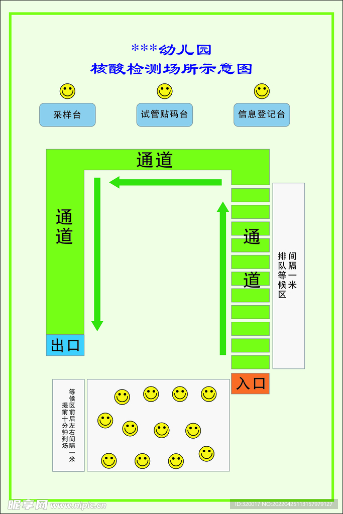 核酸检测场所示意