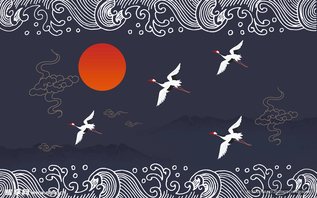 中国风国潮背景