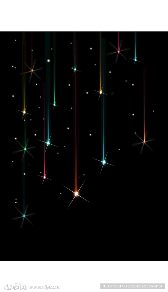 星光流星雨光效背景图