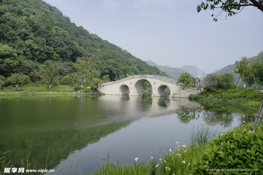 杭州铜鉴湖公园风景实拍 