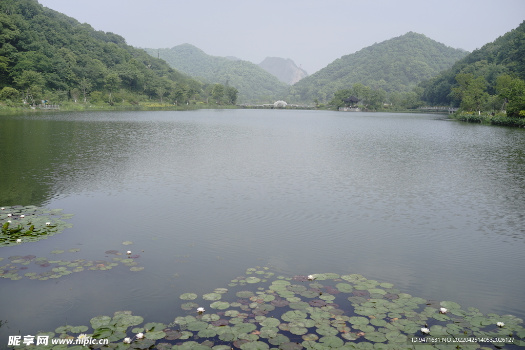 杭州铜鉴湖公园风景实拍