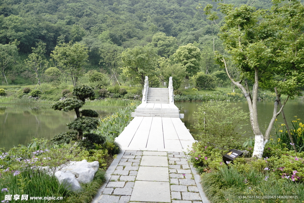 杭州铜鉴湖公园风景实拍