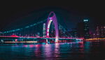  广州猎德大桥夜景