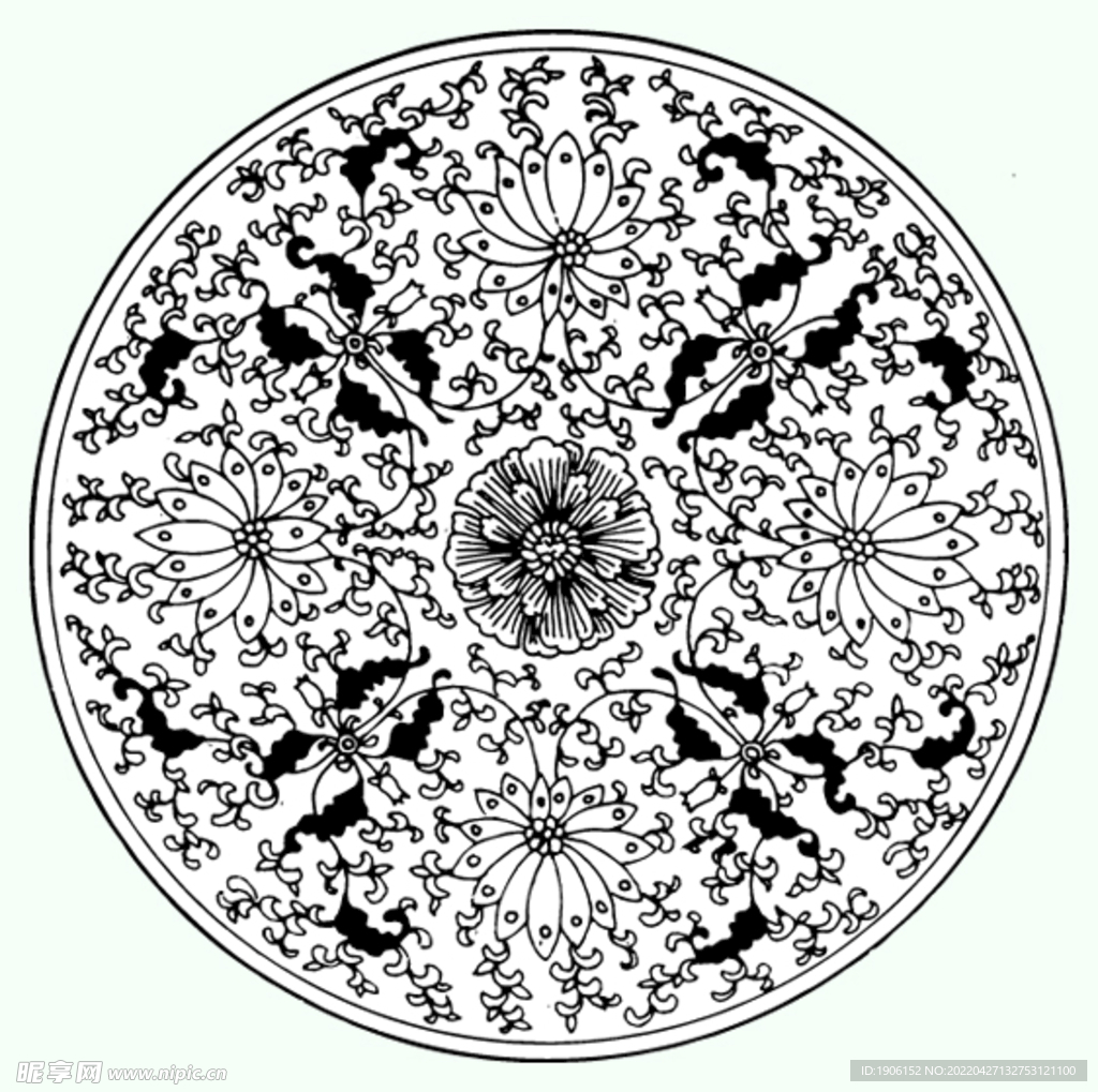 中国传统花纹