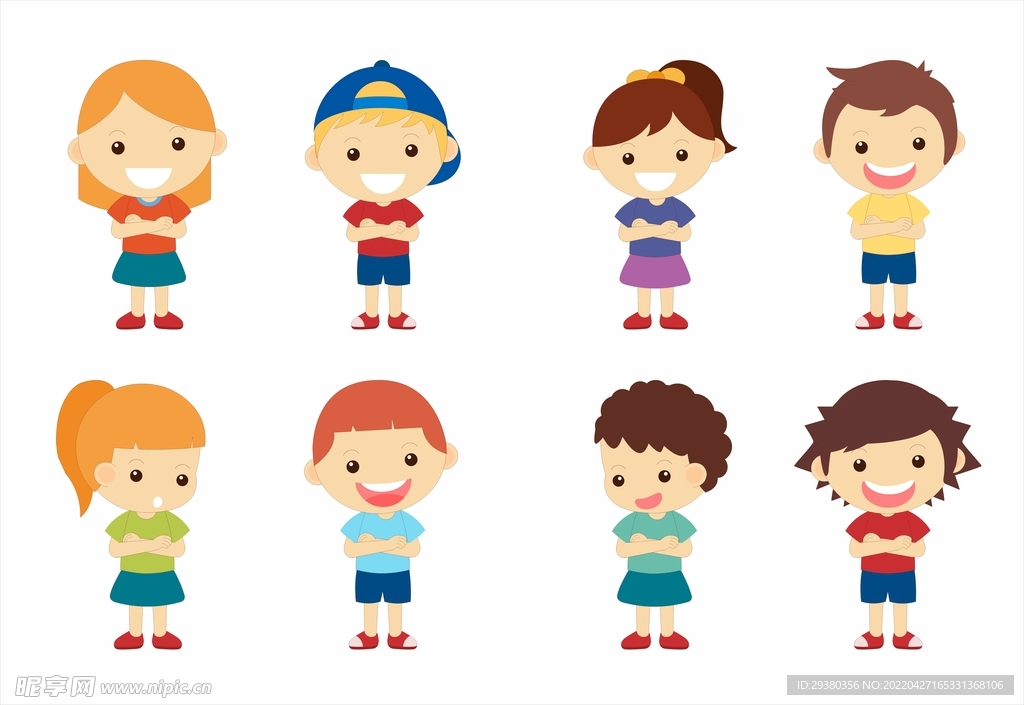 卡通小孩