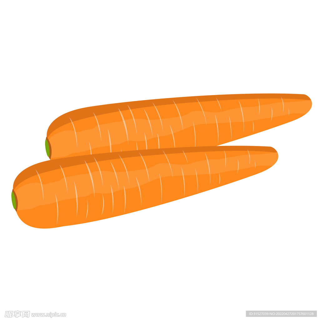 蔬菜水果胡萝卜插画素材