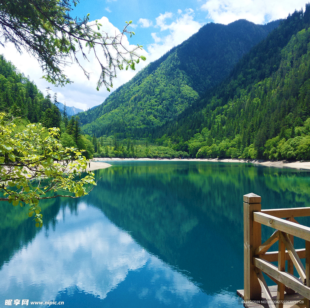 九寨沟景区风光