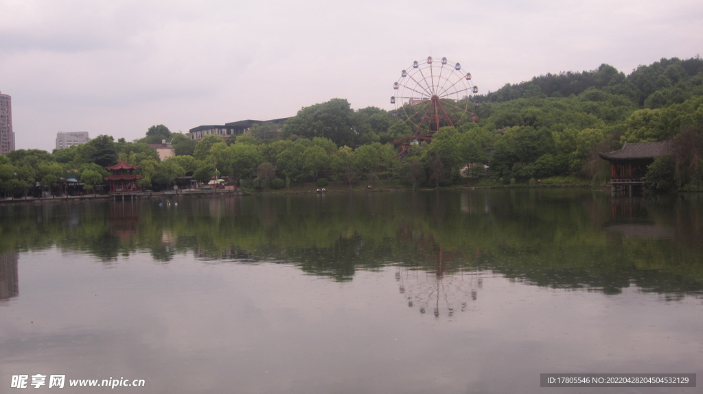 公园风景素材  湖岸美景 池塘