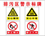 排污区警示标牌