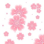 手绘卡通樱花装饰